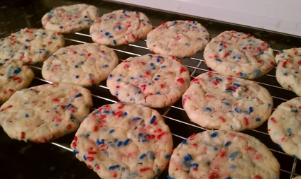 Firework Cookies: Delicious cake-like cookies perfect for Memorial Day Weekend #PreppyPlanner