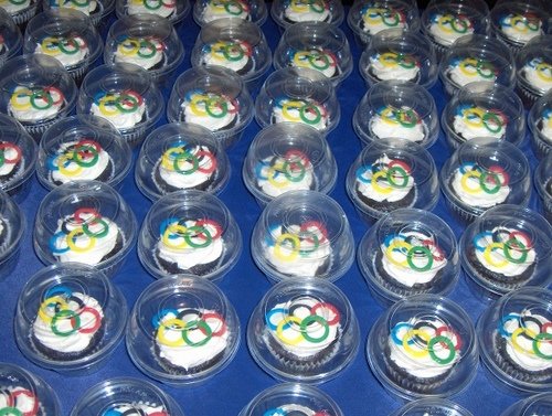Olympic themed cupcakes #PreppyPlanner