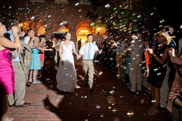 use bubbles for the wedding send off and have no clean up #PreppyPlanner