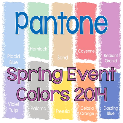 Tuesday Ten: Pantone Spring Event Colors for 2014 #PreppyPlanner