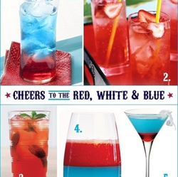 Red, White and Blue Drinks #PreppyPlanner